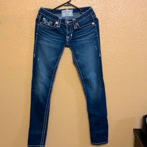 Distressed skinny blue jeans, “Big Star” - Liv . Size- 26R